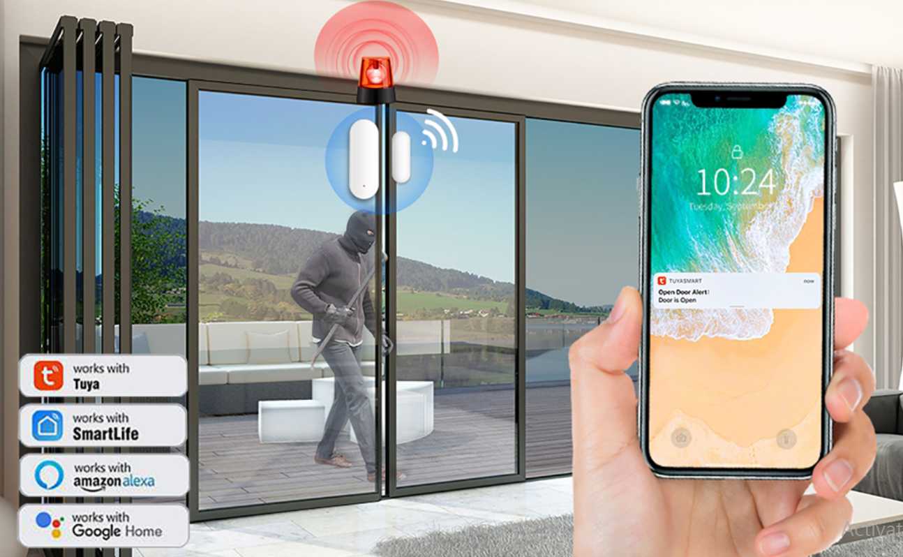 Secure smart door Sensoo Pakistan | WiFi Home Automation