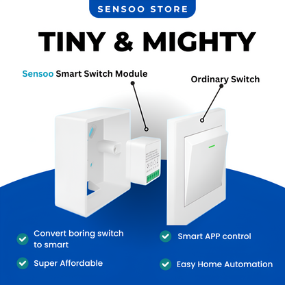 1 gang smart switch module 16A Power monitoring Sensoo Pakistan | WiFi Home Automation